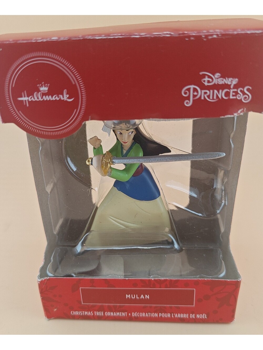 Hallmark Disney Princess Mulan Red Box Christmas Ornament New